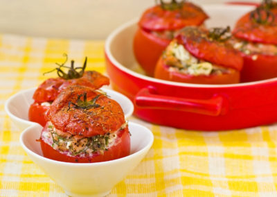 photo tomates farcies au saumon recette